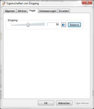 Aufnahmeeinstellungen unter Windows 7 Aufnahmeeinstellungen unter Windows 7